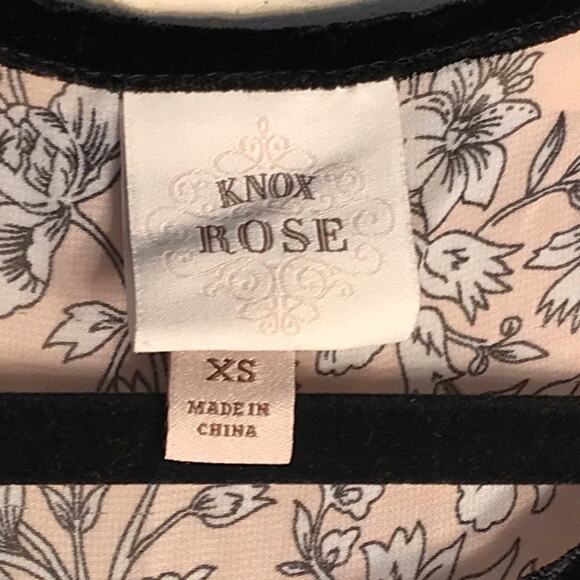 Knox Rose Women's Size XS Oversized Sheer Maroon Bohemian Mini Tunic Boho Dress - Picture 12 of 15